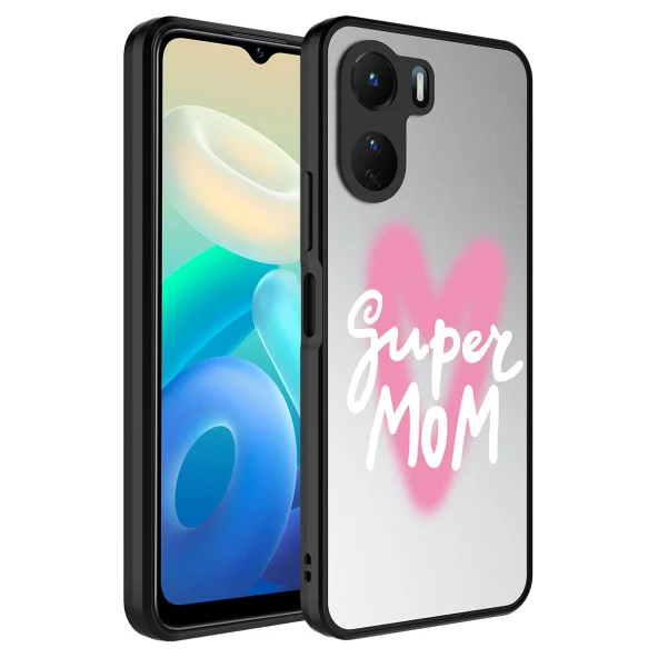 Vivo Y16 Kılıf Aynalı Desenli Kamera Korumalı Parlak  Mirror Kapak ürün görseli 1