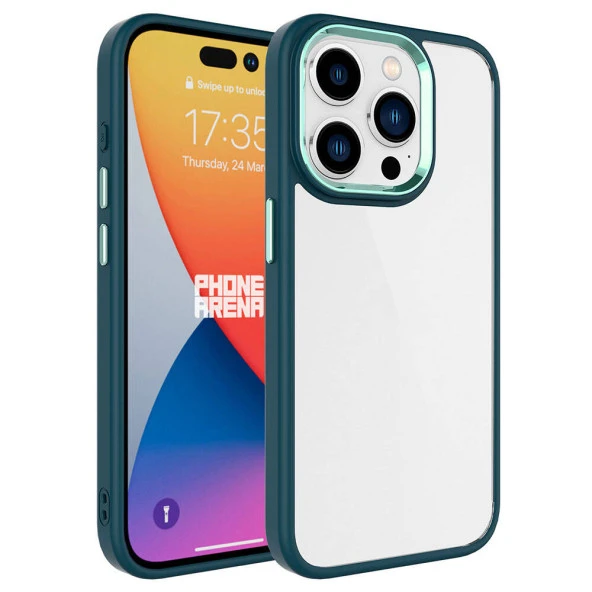 Apple iPhone 15 Pro Kılıf  Krom Kapak - Resim 4