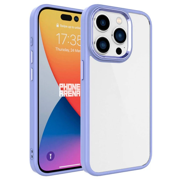 Apple iPhone 15 Pro Kılıf  Krom Kapak - Resim 6