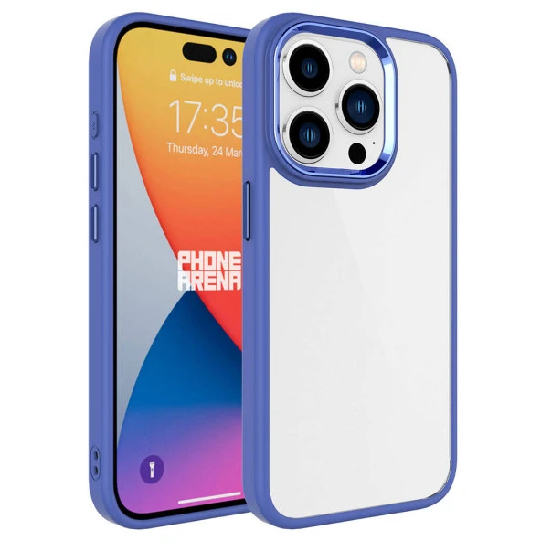 Apple iPhone 15 Pro Kılıf  Krom Kapak - Resim 7