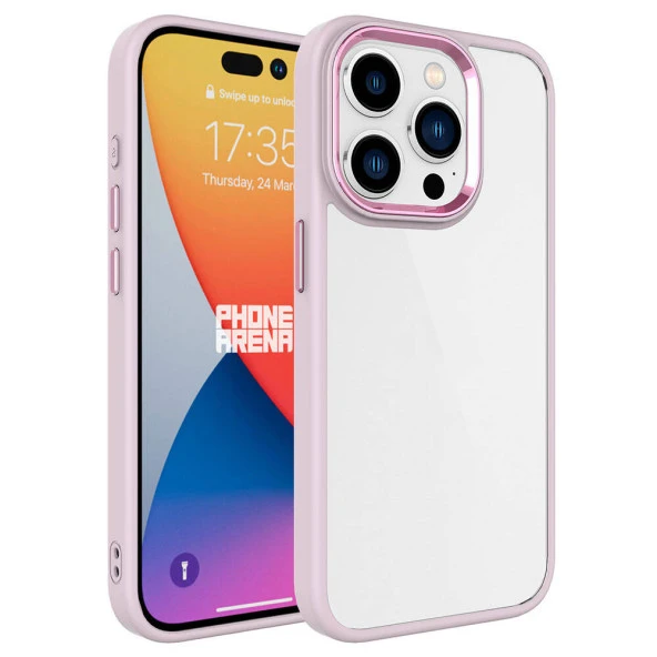 Apple iPhone 15 Pro Kılıf  Krom Kapak - Resim 9