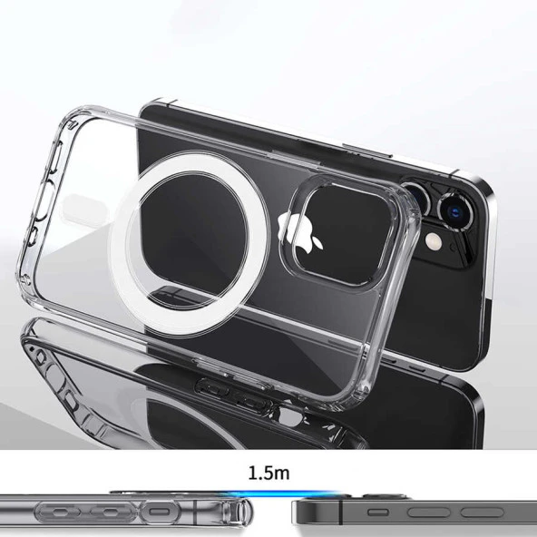 Apple iPhone 12 Pro Max Kılıf  Tacsafe Wireless Kapak - Resim 4