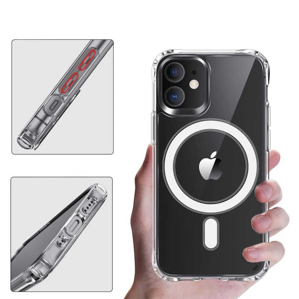 Apple iPhone 12 Pro Max Kılıf  Tacsafe Wireless Kapak - Resim 9