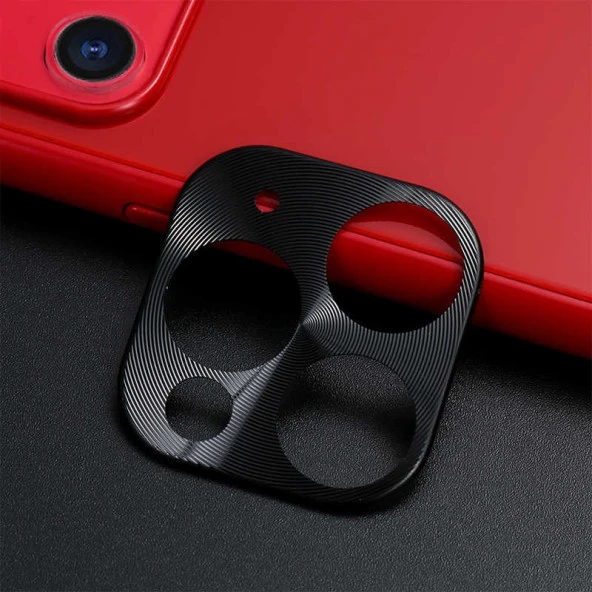 Apple iPhone 11 Pro Max  Metal Kamera Koruyucu - Resim 3