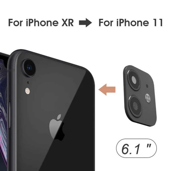 PTTAVM: Apple iPhone XR 6.1 CP-03 iPhone 11 Kamera Lens Dönüştürücü