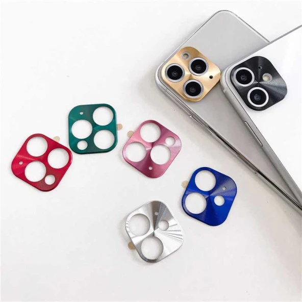 Apple iPhone 11  Metal Kamera Koruyucu - Resim 8