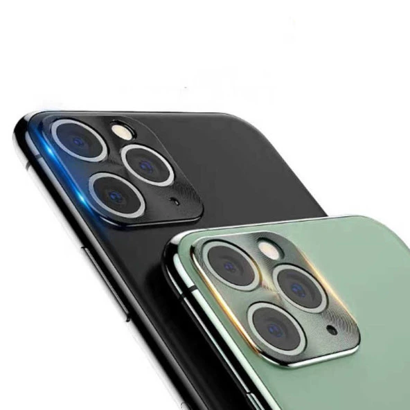 Apple iPhone 11 Pro Max  Metal Kamera Koruyucu - Resim 10