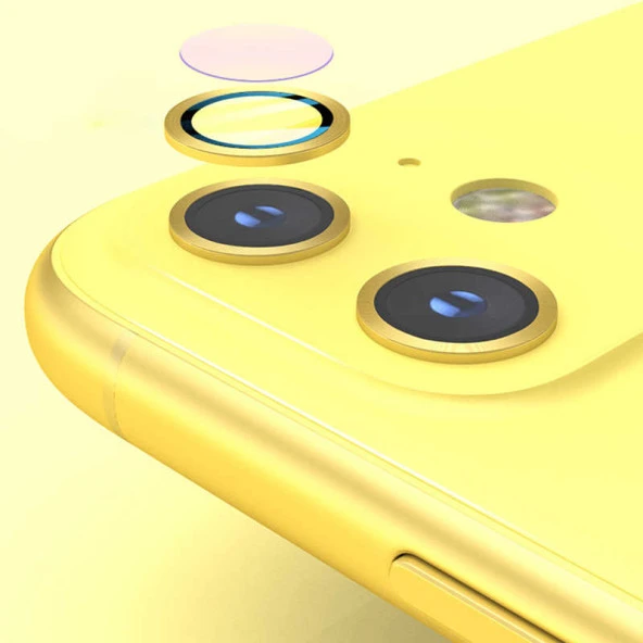Apple iPhone 11 CL-01 Kamera Lens Koruyucu - Resim 8