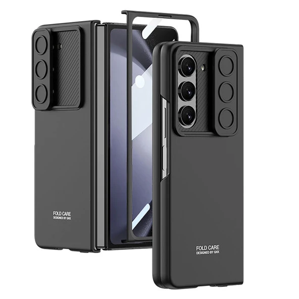 Galaxy Z Fold 5 Kılıf Kamera Korumalı  Kıpta Sürgülü Kapak ürün görseli 1