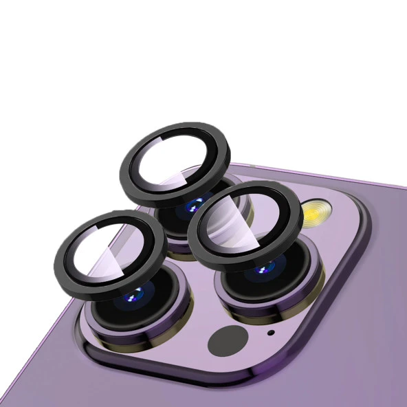 Apple iPhone 13 Pro Max  CL-12 Premium Safir Parmak İzi Bırakmayan Anti-Reflective Kamera Lens Koruyucu ürün görseli 1