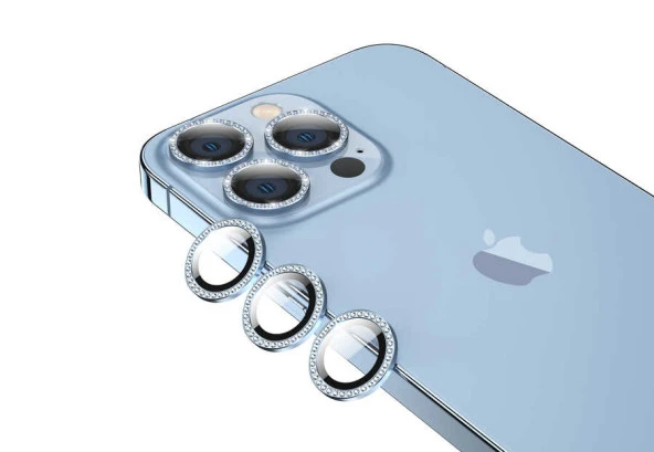 Apple iPhone 13 Pro Max CL-06 Kamera Lens Koruyucu - Resim 4