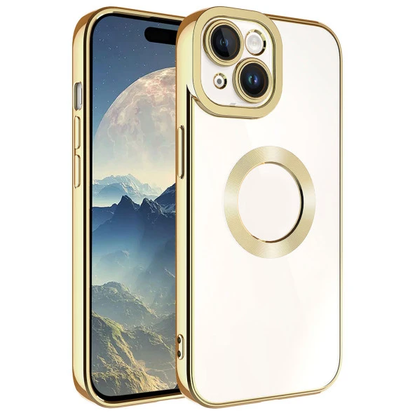 Apple iPhone 15 Kılıf Kamera Korumalı Logo Gösteren  Omega Kapak ürün görseli 1