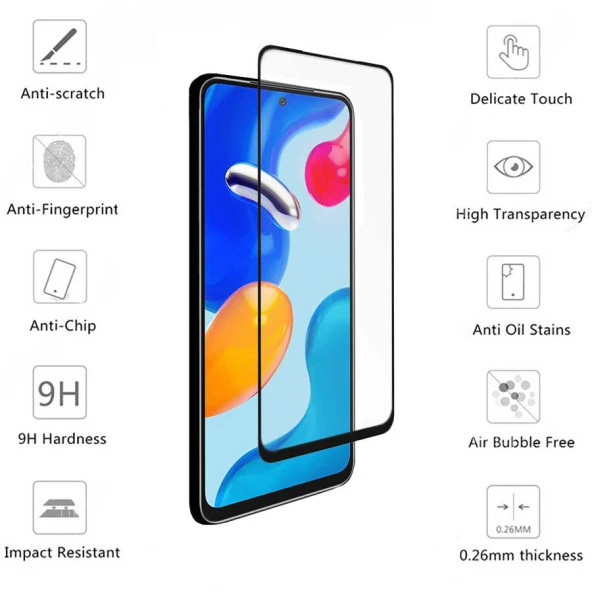 Xiaomi Redmi Note 10 5G Davin 5D Cam Ekran Koruyucu - Resim 3