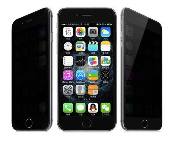 Apple iPhone 6 Plus Davin 5D Privacy Cam Ekran Koruyucu - Resim 5