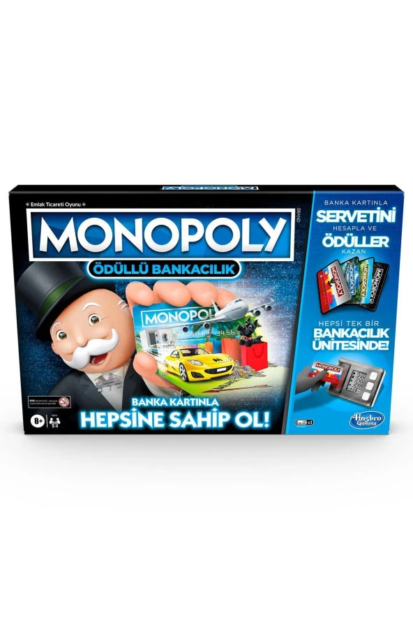 E8978 Monopoly Ödüllü Bankacılık/ Hasbro Gaming +8 Yaş ürün görseli 1