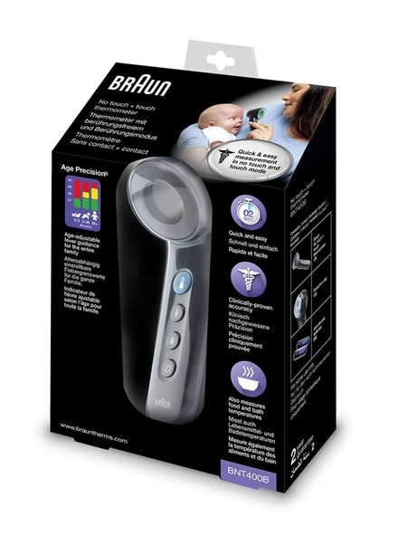 Braun BNT400 Siyah Temassız Alından Ateş Ölçer ürün görseli 1