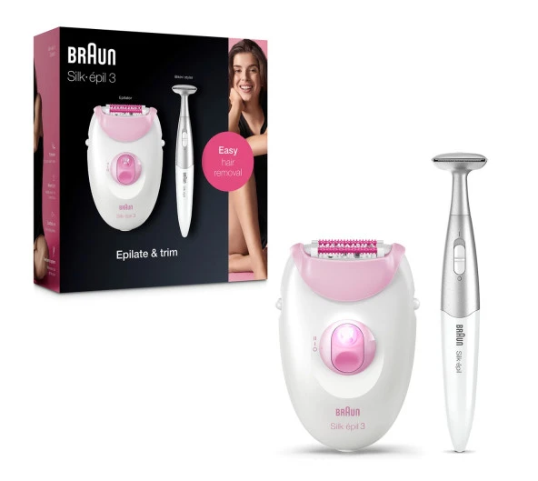 Braun Silk-épil 3 3321 Epilatör / Epilasyon + Bikini Trimmer ürün görseli 1