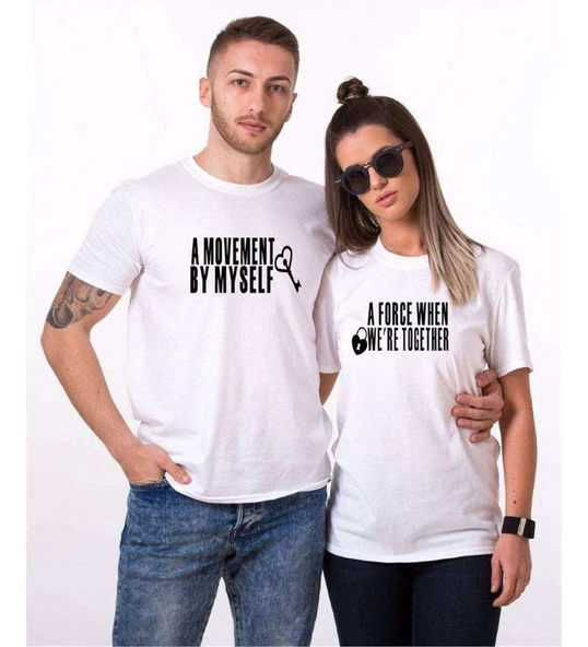 Tshirthane A Movement By Myself Sevgili Kombinleri Tshirt Kombini ürün görseli 1
