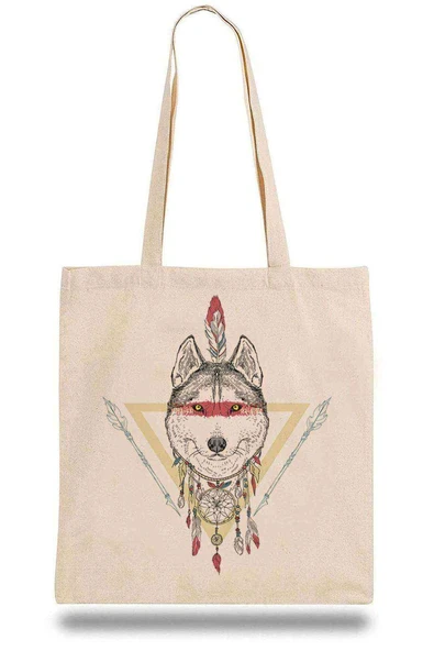 Bez Çanta Dreamcatcher Wolf ürün görseli 1
