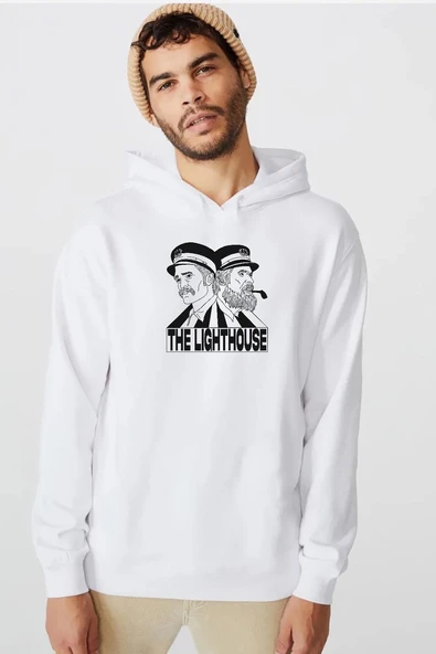The Lighthouse Baseball Beyaz Erkek 3ip Kapşonlu  Sweatshirt ürün görseli 1