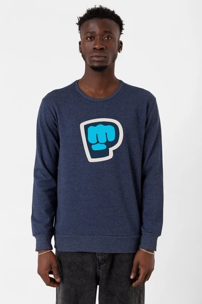 PiewDiePie Active indigo Erkek 2ip Sweatshirt ürün görseli 1