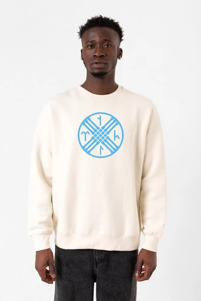 Tengri Tamga Ekru Erkek 2ip Sweatshirt ürün görseli 1