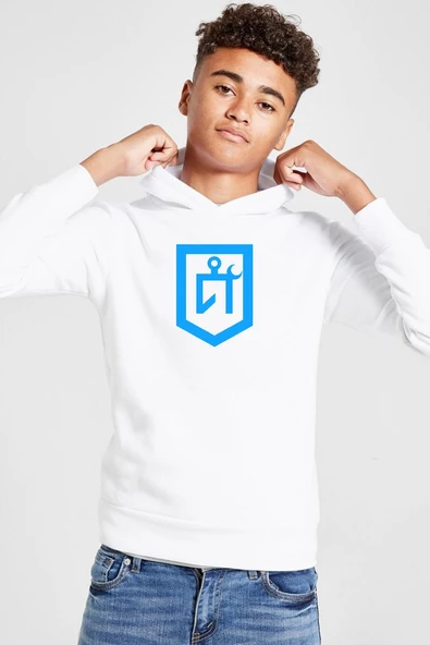 Idil Ural Tamga Beyaz Çocuk 3ip Kapşonlu  Sweatshirt ürün görseli 1