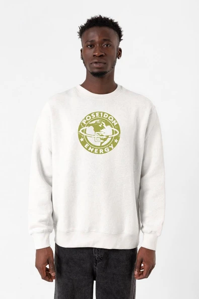 Fallout Poseidon Energy Beyaz Erkek 2ip Sweatshirt ürün görseli 1