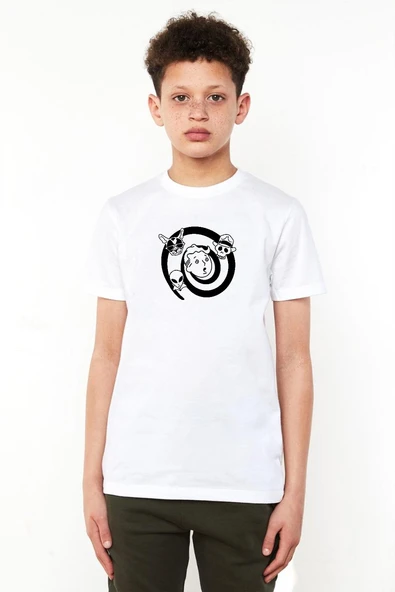 Fallout Wild Wasteland Beyaz Çocuk Bisikletyaka Tshirt ürün görseli 1