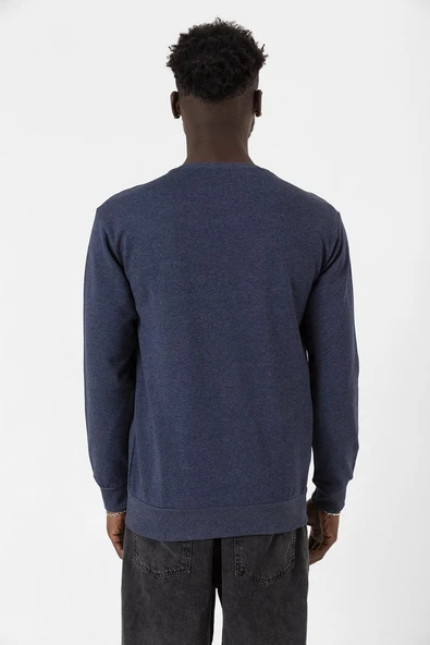 3 Body Problem Logo indigo Erkek 2ip Sweatshirt - Resim 2