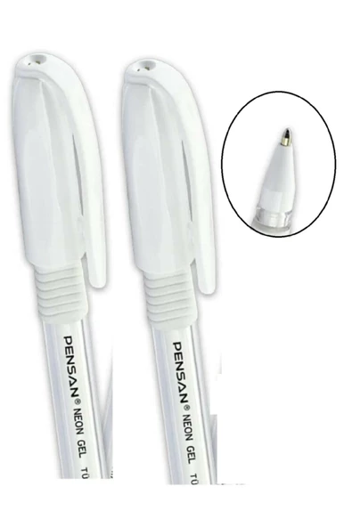 Beyaz  Tükenmez Kalem Jel 1.0 Mm (2 Adet) ürün görseli 1