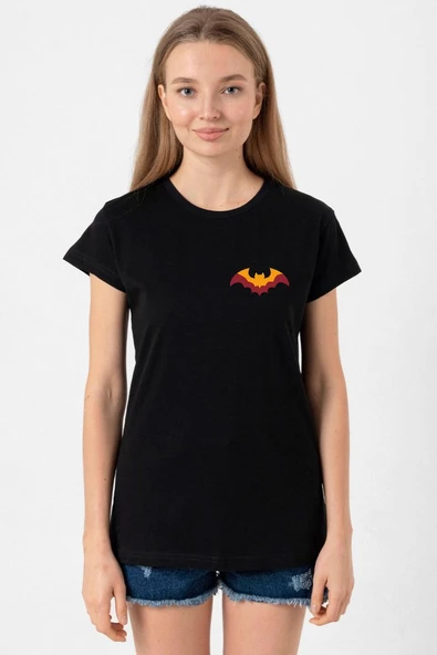 Sarı Kırmızı Batsman Siyah Kadın Tshirt ürün görseli 1