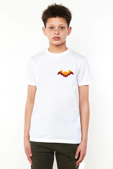 Sarı Kırmızı Batsman Beyaz Çocuk Bisikletyaka Tshirt ürün görseli 1