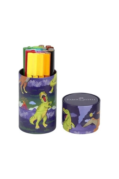 Faber Castell Dino Silindir Kutuda Keçeli Kalem 20 Li ürün görseli 1
