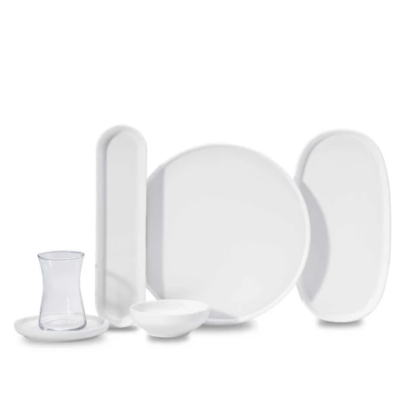 Korkmaz A8700-1 Luna Collection 25 Parça Porselen Kahvaltı Takımı ürün görseli 1