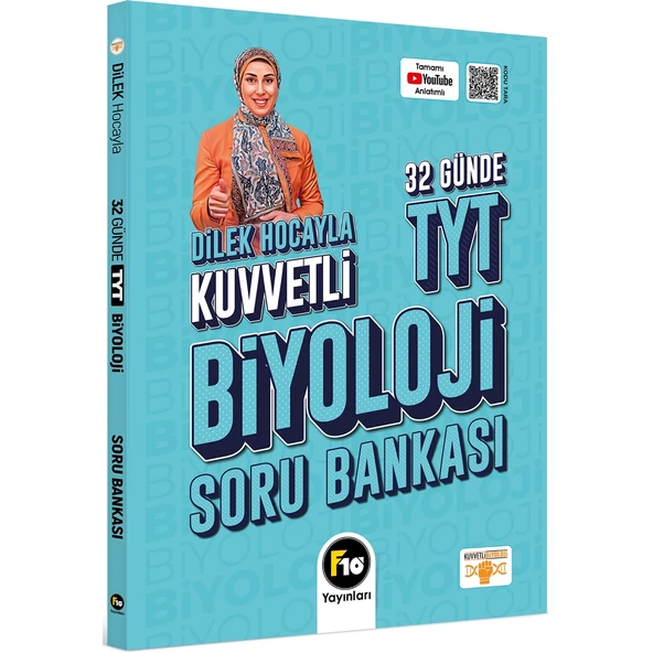 Dilek Hocayla 32 Günde TYT Biyoloji Soru Bankası F10 Yayınları ürün görseli 1