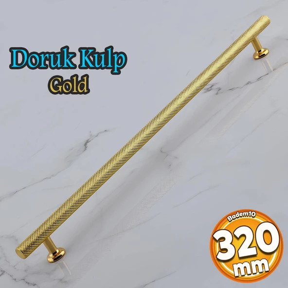 Doruk Kulp 320 mm Altın Gold Metal Mobilya Çekmece Mutfak Dolabı Dolap Kulpları Kapak Kulpu Kulbu ürün görseli 1
