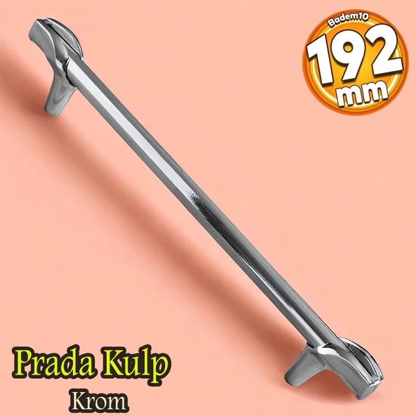 Prade 192 mm Krom Kulp Metal Mobilya Çekmece Mutfak Kapak Dolap Kulpları Dolabı Kulbu Kulpu ürün görseli 1