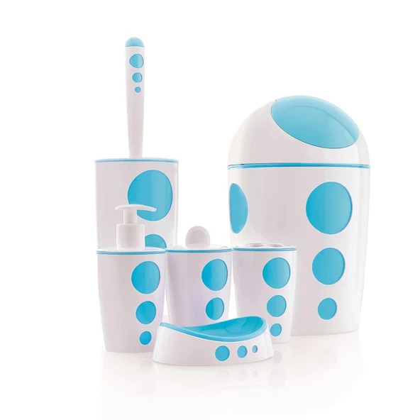 FLORA PUNTO BANYO SETİ 6 PARÇA F378 - Resim 2