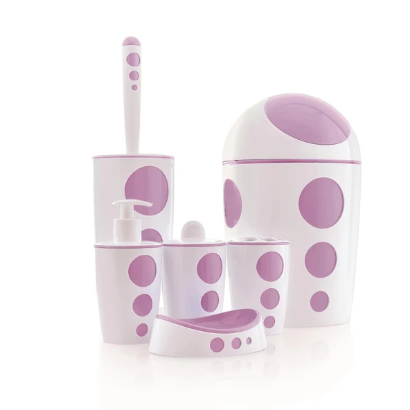 FLORA PUNTO BANYO SETİ 6 PARÇA F378 - Resim 6