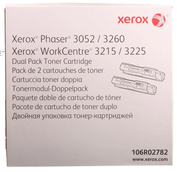 Xerox 106R02782 Phaser 3052-3260- WC 3215-3225 Dual Pack 6.000 Sayfa ürün görseli 1