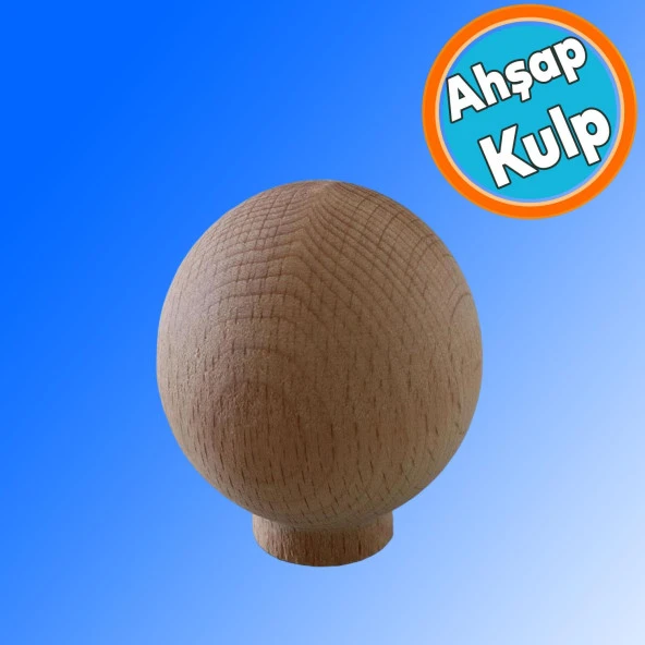 Ahşap Küre Kulp Tek Vidalı Çekmece Mutfak Mobilya Dolabı Dolap Kulpu Kulbu Düğme Kulpları ürün görseli 1