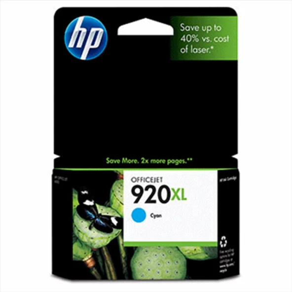 HP 920XL Cyan Mavi Yüksek Kapasiteli Kartuş CD972AE ürün görseli 1