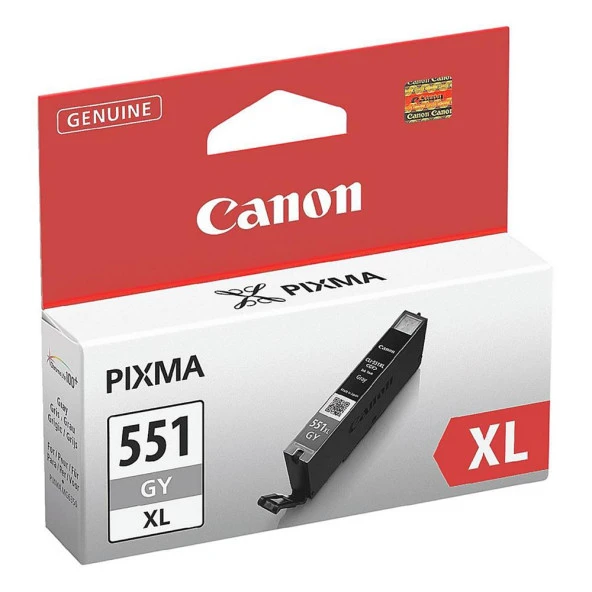 Canon CLI-551XL GY Gray Gri Yüksek Kapasiteli Mürekkep Kartuş IP7250 MX925 ürün görseli 1