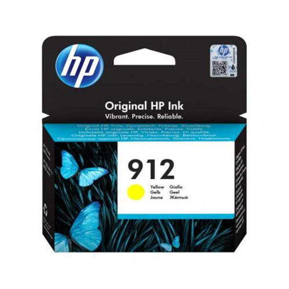 HP 912 Yellow Sarı Kartuş 3YL79A ürün görseli 1