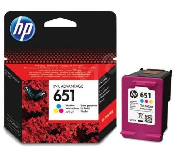 HP 651 Color Renkli Kartuş C2P11AE ürün görseli 1