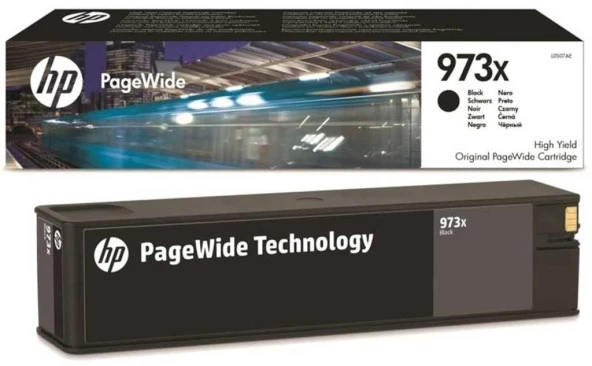 HP 973X Black Siyah Yüksek Kapasite Kartuş L0S07AE ürün görseli 1
