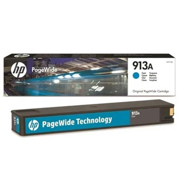 HP 913A Cyan Mavi Pagewide Kartuş F6T77AE ürün görseli 1