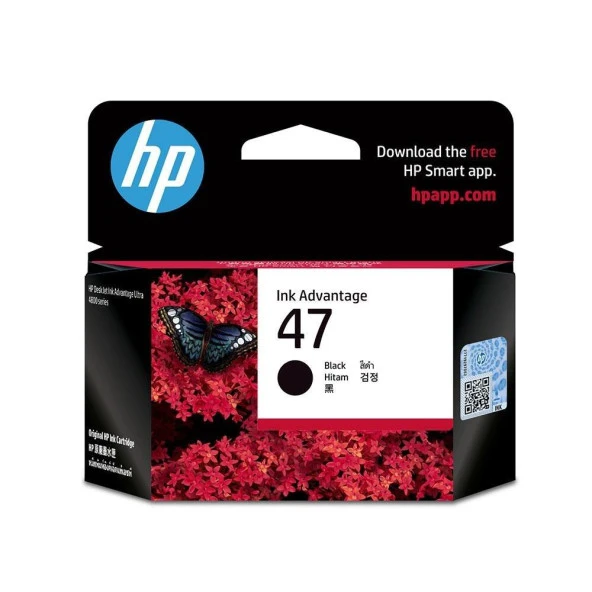 HP 47 Black Siyah Kartuş 6ZD21AE ürün görseli 1