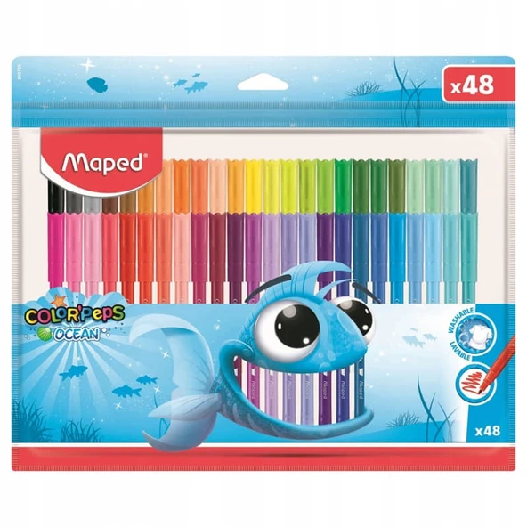 Maped Color'Peps Ocean Yıkanabilir Keçeli Kalem 48'li 845726 ürün görseli 1